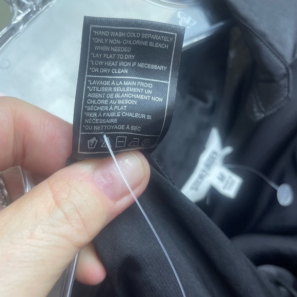 Steve Madden Black Front Tie Jumpsuit Has Pockets Size Medium - Picture 14 of 16